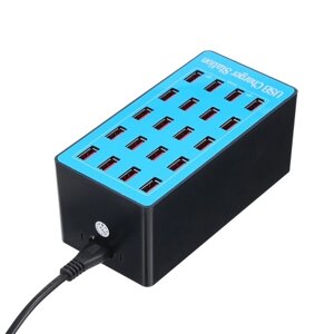 USB Smart Charger с адаптером питания на 20 портов универсальной зарядной станции для семейного и офисного использования