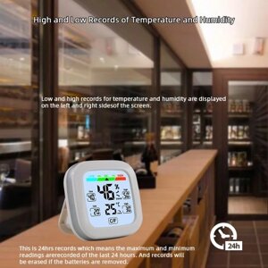 Внутренний электронный гигрометр и термометр Цифровой измеритель температуры и влажности Беспроводной датчик Temp. Монитор влажности с подсветкой тренда
