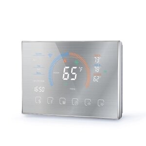 Wi-Fi Smart Тепловой насос Комнатный термостат Регулятор температуры 4,8-дюймовый цветной ЖК-экран Программируемое сенсорное управление (с WiFi)