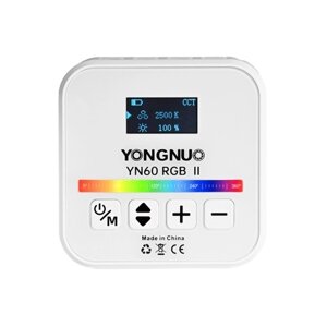 YONGNUO YN60RGB II 6 Вт Карманный светодиодный светильник RGB для видеосъемки Мини-светильник для фотосъемки