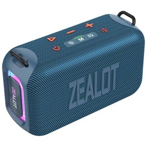 ZEALOT S85 портативный беспроводной BT 5.3 динамик 50 Вт улучшенный бас звуковая коробка с RGB красочной подсветкой регулируемые режимы эквалайзера Aux USB TF карта воспроизведение IPX6 водонепроницаемый для вечеринок